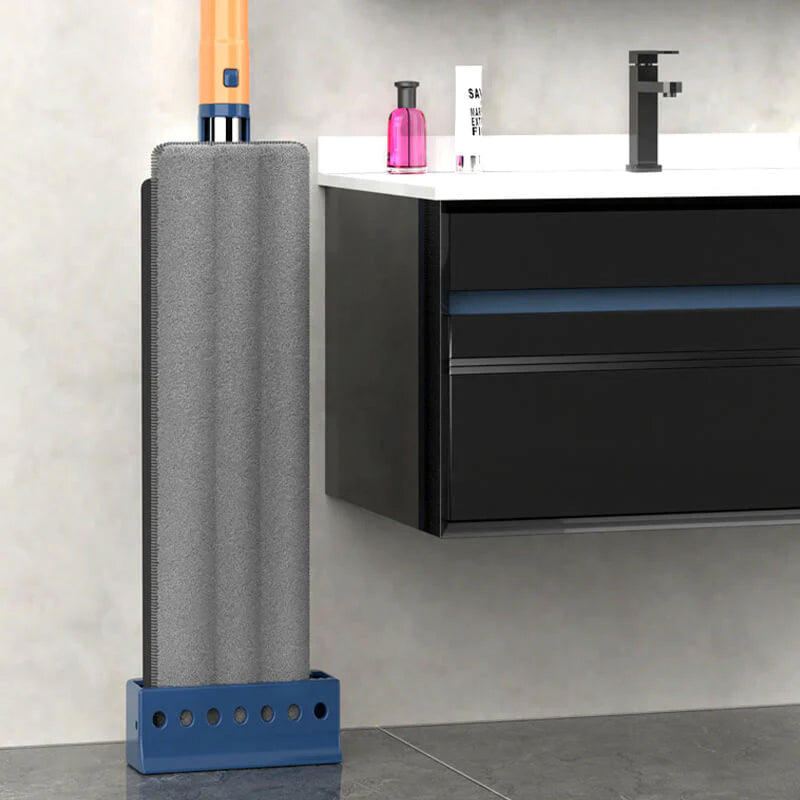 Hands-Free Mop Microfiber, 54-Inch Handle | Blue or White, 2/4/6 Pads | Self-Wringing, No Hands in Dirty Water 6