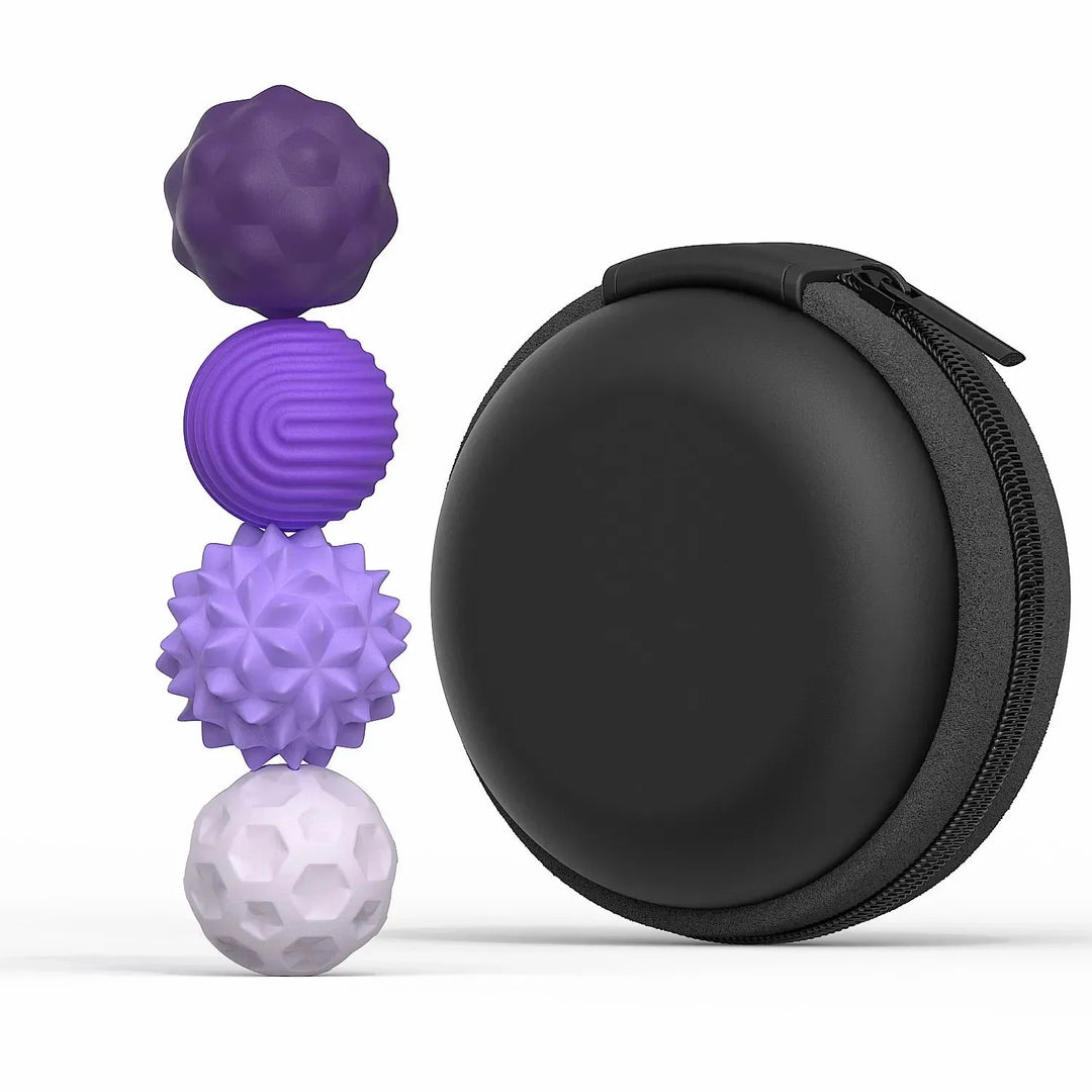 Anti-Stress Balls Set | Silicone Squeeze Balls for Hand Relaxation &amp; Grip Strength | Silent, Compact &amp; Pocket-Friendly 3