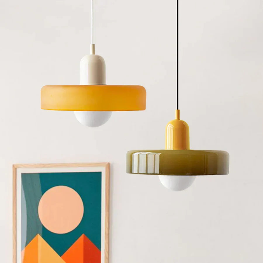 Marble Ceiling Pendant Light | 25x18 cm or 35x22 cm, Scandinavian Design | Warm Ambient Glow, Multiple Colours 3