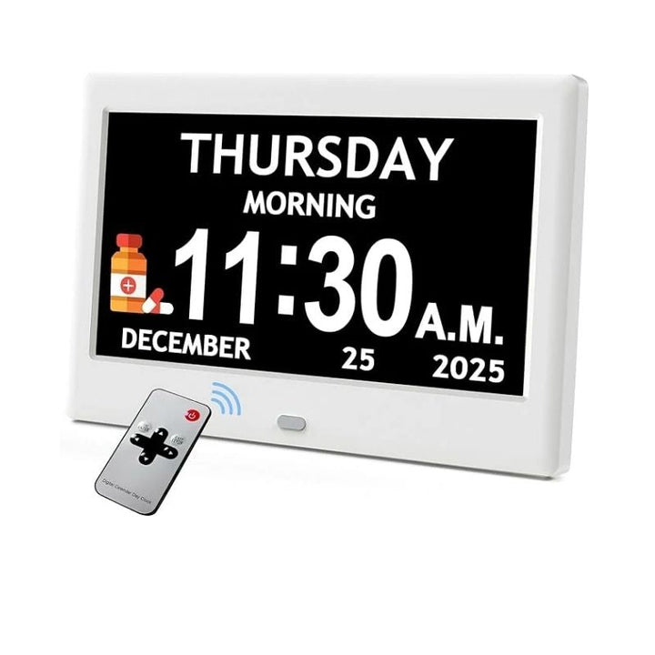 Activity Reminder Clock with Eight Task Icons | Large Adjustable Display, Four Layouts | Tracks Medication, Meals and Exercise 2