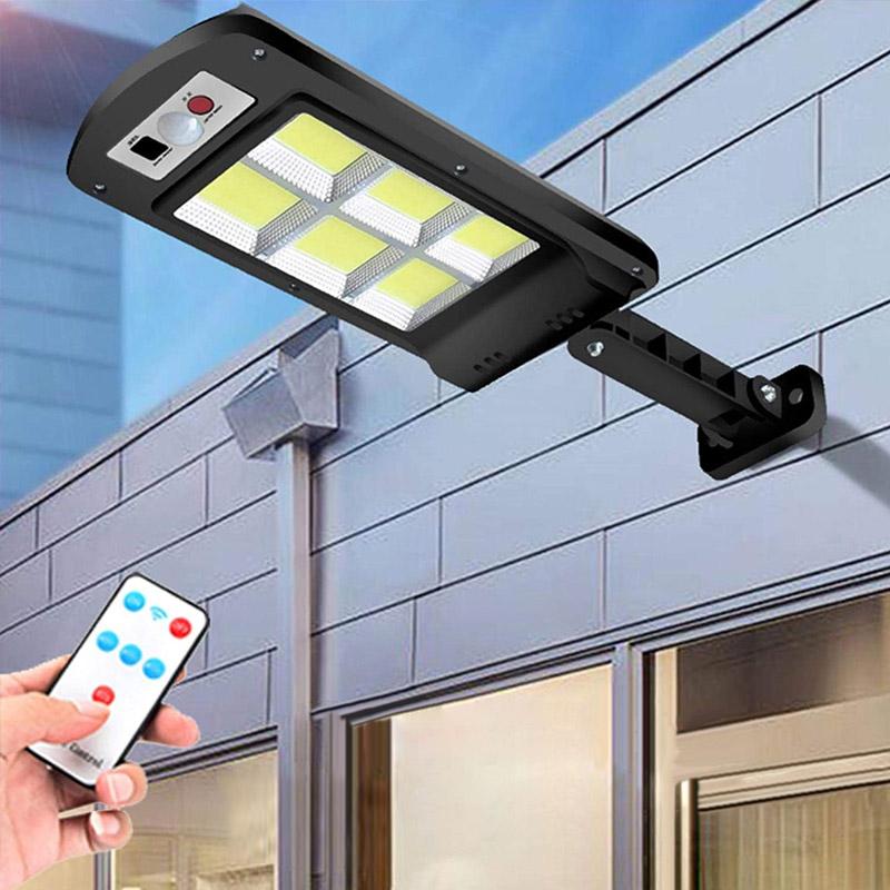 Solar LED Outdoor Lamp 200W COB | Motion &amp; Twilight Sensor, Remote Control | 360° Beam, Weatherproof ABS, 365 mm 1
