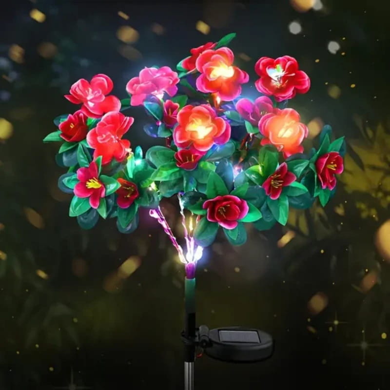 Mood Lighting Garden Flower Stakes Solar Weatherproof with Two Light Modes 8