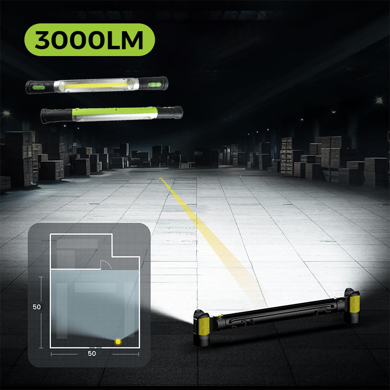 LED Work Light 1000 Lumens Rechargeable IPX4 Splash-Proof 9