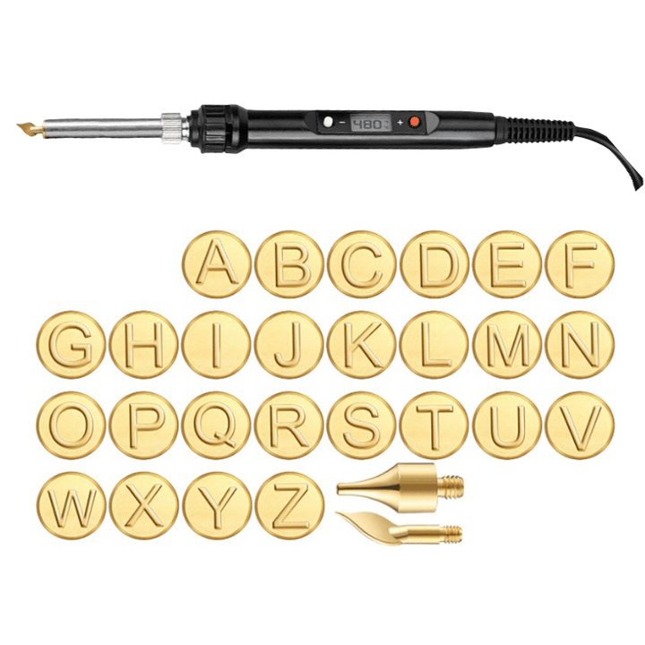 Engraving Soldering Iron Letter Set Brass Tips | 26 A-Z Letters Fits Standard Irons | Personalise Wood, Leather &amp; Crafts 1