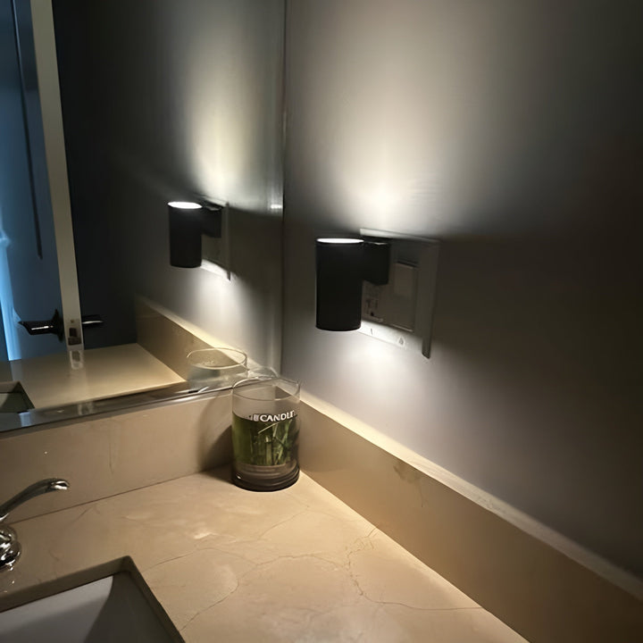 Plug-in LED Night Lamp ABS Plastic | Rotary Dial Dimmer, Warm White Glow | Compact Socket Light for Hallway, Bedroom, Bathroom 7