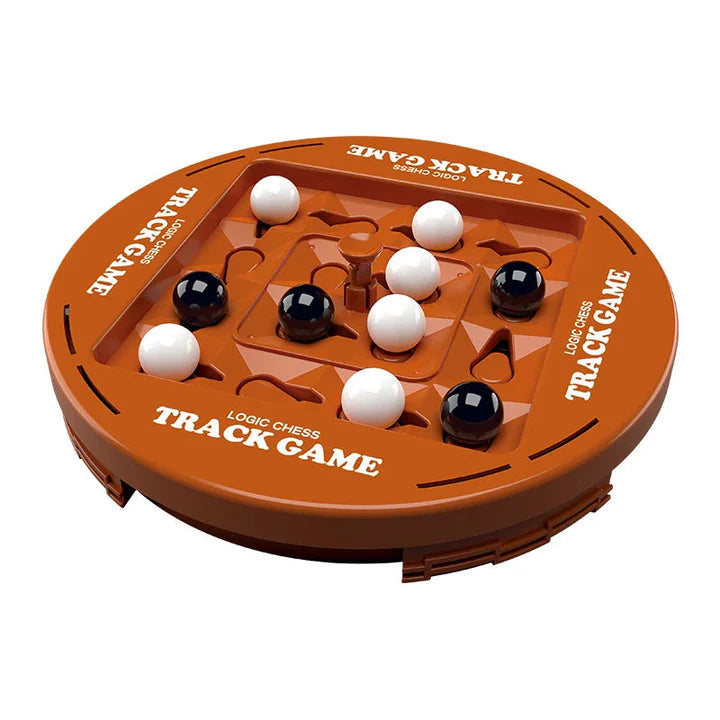 2-Player Marble Strategy Game | Track Game Board for Kids