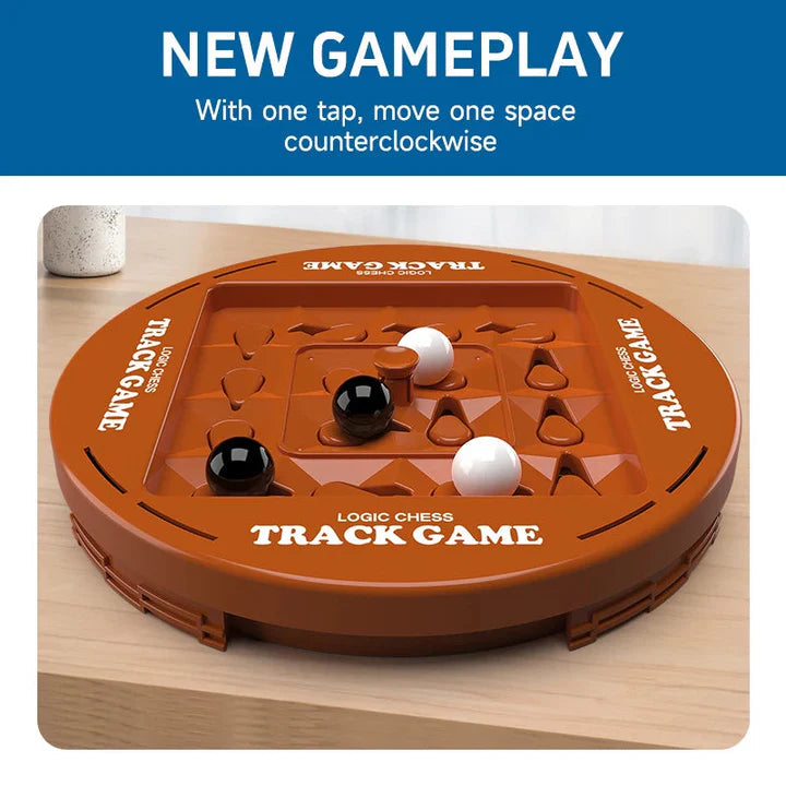 2-Player Marble Strategy Game | Track Game Board for Kids