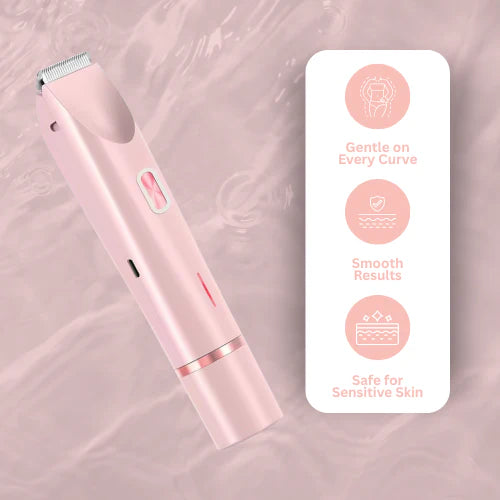 2-in-1 Electric Bikini and Body Trimmer | SilkSlick Waterproof Groomer