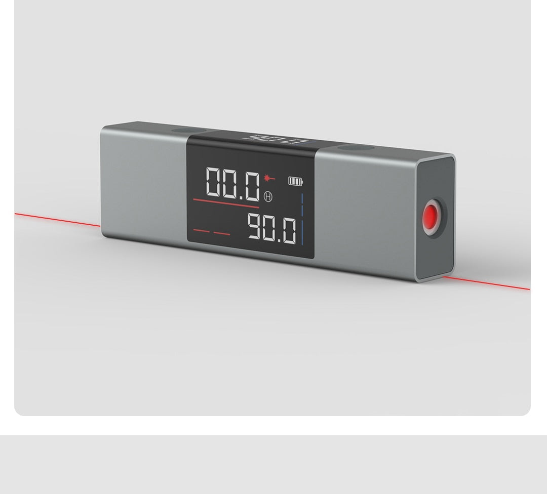 2-in-1 Laser Digital Level Ruler | 360° Self-Levelling, ±1mm Horizontal &amp; Vertical Accuracy | Type-C Rechargeable, IP54 Rated