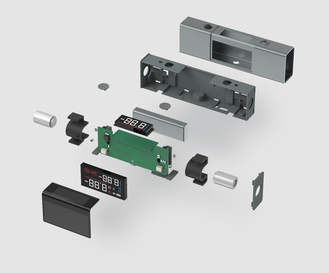 2-in-1 Laser Digital Level Ruler | 360° Self-Levelling, ±1mm Horizontal &amp; Vertical Accuracy | Type-C Rechargeable, IP54 Rated