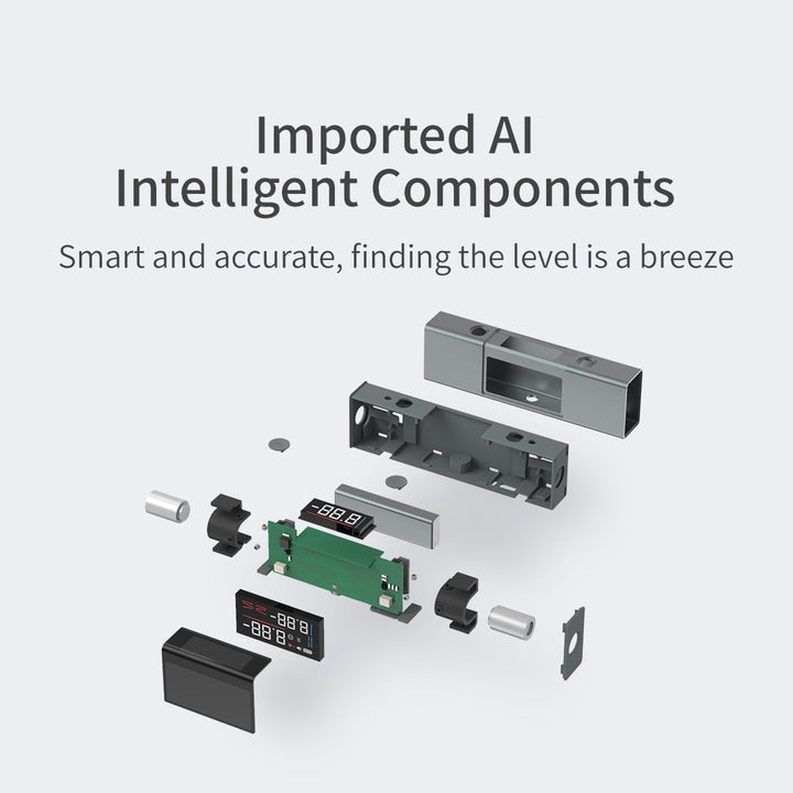 2-in-1 Laser Digital Level Ruler | 360° Self-Levelling, ±1mm Horizontal &amp; Vertical Accuracy | Type-C Rechargeable, IP54 Rated