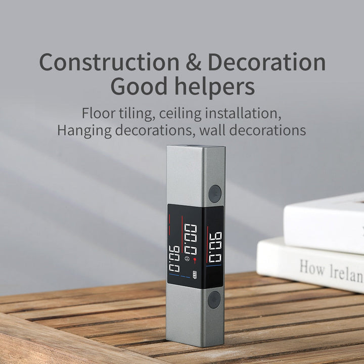 2-in-1 Laser Digital Level Ruler | 360° Self-Levelling, ±1mm Horizontal &amp; Vertical Accuracy | Type-C Rechargeable, IP54 Rated