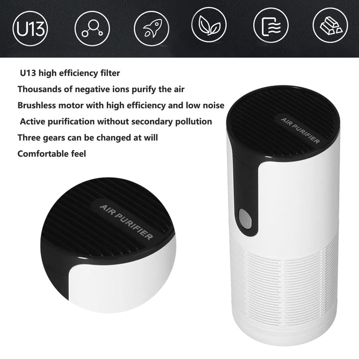 2-in-1 USB Air Purifier &amp; Humidifier | Compact | Home, Office &amp; Car Use | Quiet Operation