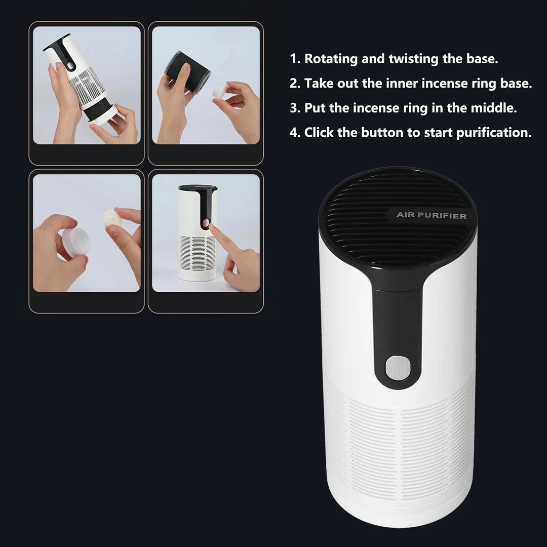 2-in-1 USB Air Purifier &amp; Humidifier | Compact | Home, Office &amp; Car Use | Quiet Operation