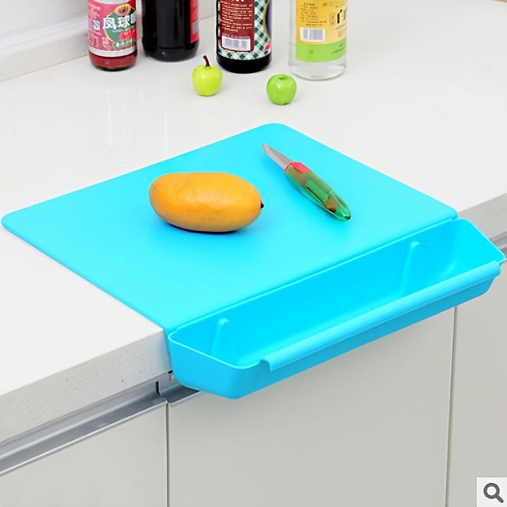 2-in-1 Chopping Board with Storage Box | Portable Kitchen Cutting Board &amp; Food Holder 2