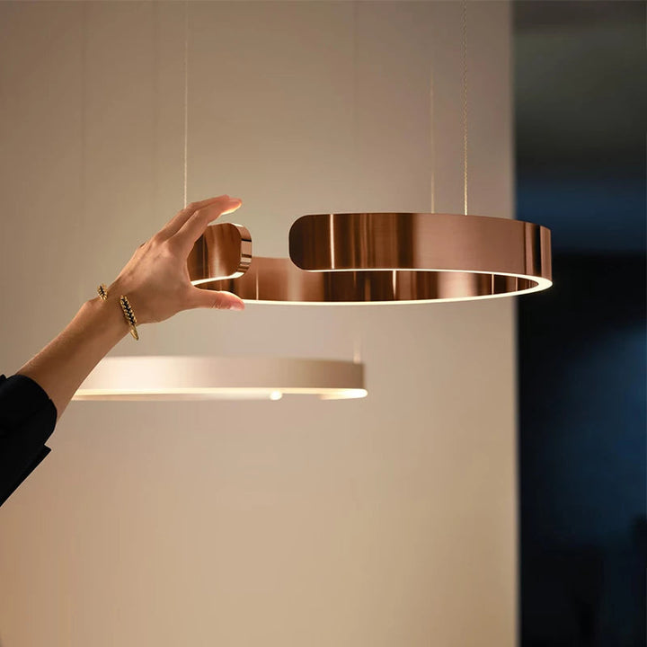 LED Pendant Ceiling Light Metal &amp; Acrylic Dome 40/60/80 cm | Black, Gold, Rose Gold, White | Dimmable, 3 Colour Temperatures 11