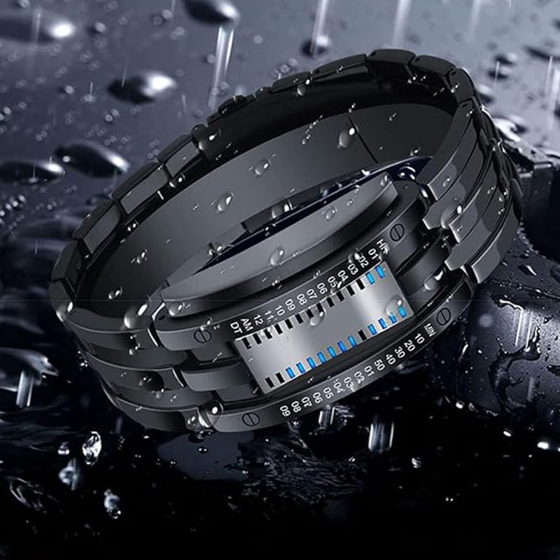 Binary LED Watch Alloy Water-Resistant with Scratch-Resistant Glass 3
