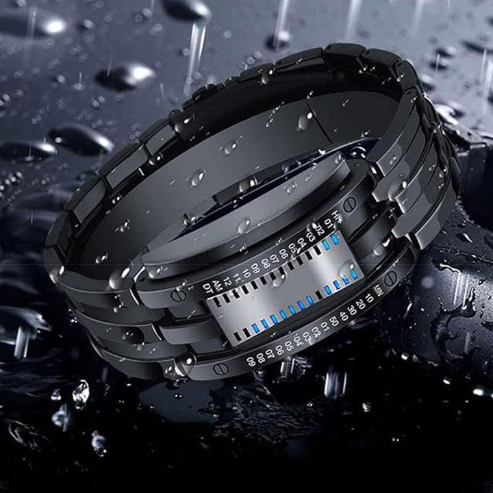 Binary LED Watch Alloy Water-Resistant with Scratch-Resistant Glass 3
