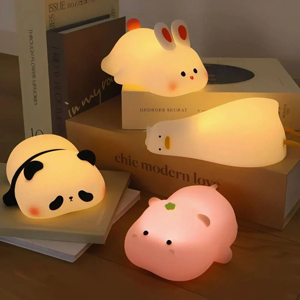Silicone Squeeze Night Light | Adjustable 3-Level Brightness &amp; Rechargeable | 30-Minute Sleep Timer for Bedtime 1