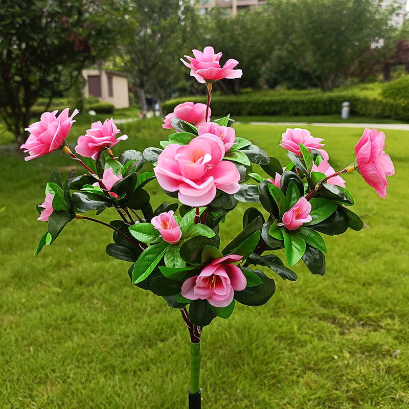 Mood Lighting Garden Flower Stakes Solar Weatherproof with Two Light Modes 13