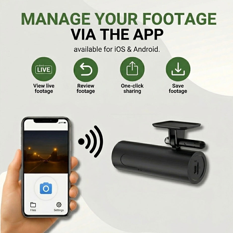 1080P Dash Cam | 170° Wide Angle | Sony Starvis Night Vision | G-Sensor | Voice Alerts | Loop Recording