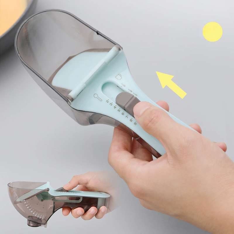 Adjustable Measuring Cup and Spoon Set | Magnetic Storage, BPA-Free Material | Precise Dry and Liquid Measurement Tool 3