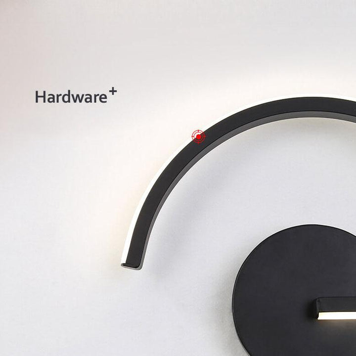 LED Wall Light Arc Design | Aluminium Hardwired Fixture | Soft Halo Glow for Bedrooms, Hallways &amp; Living Rooms 5