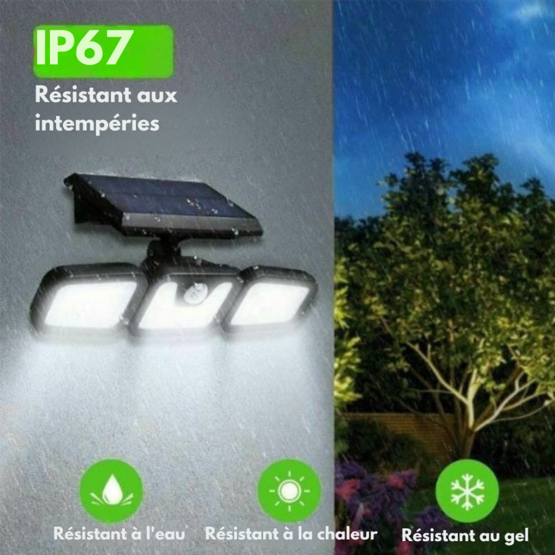 Solar Motion Sensor Wall Light | Wide-Angle LED Beam, Automatic Night Activation | Weatherproof, No Wiring Needed 6