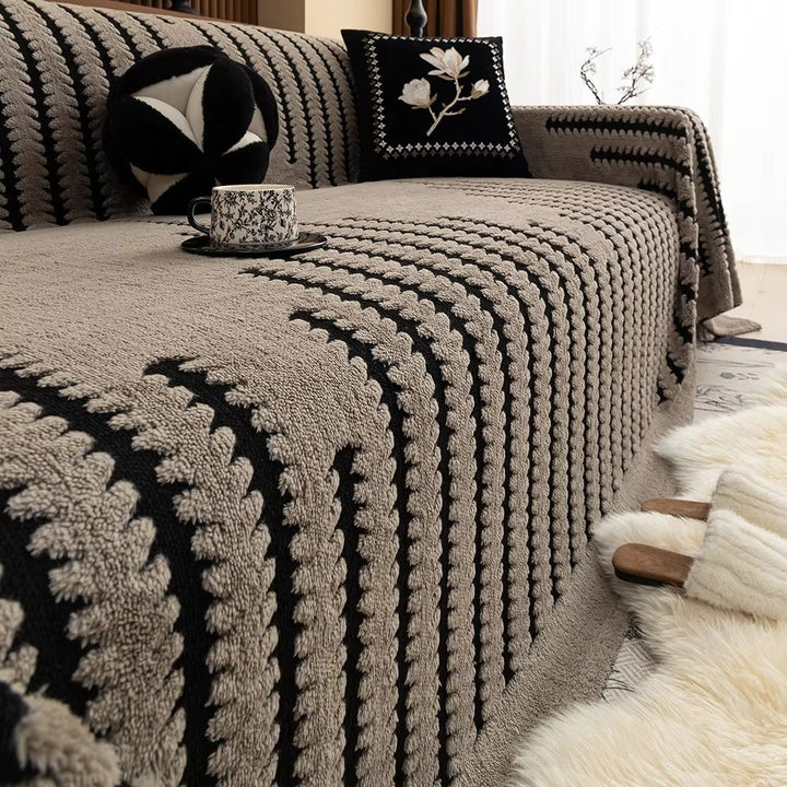Tufted Sofa Throw Blanket, 180 x 230 cm | Non-Slip Backing, Machine Washable | Plush Cosy Cover for Sofas &amp; Sectionals 4