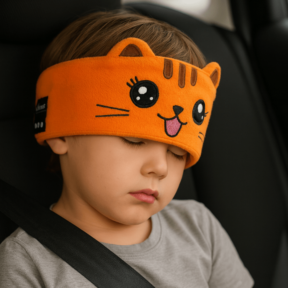 Children's Sleep Headband Soft Stretch Fabric | Breathable Animal Print Design | Blocks Light for Calmer, Deeper Bedtime 2