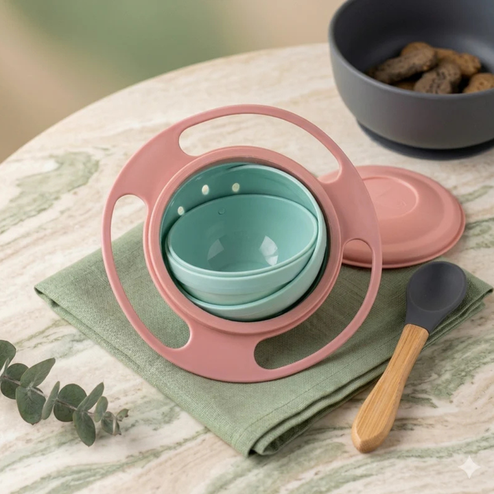 Non-Slip Baby Bowl | Suction Base with Easy-Grip Handles | Spill-Free Mealtimes for Independent Little Eaters Every Day 4