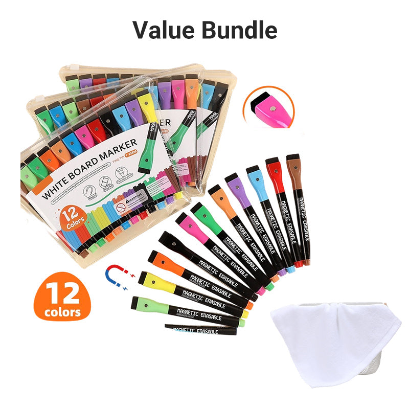 Magnetic Fridge Planner Set Monthly Weekly Boards 6 Neon Markers 31
