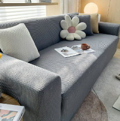 Stretch Sofa Cover Universal Fit Elastic Hem with Non-Slip Foam Strips 8