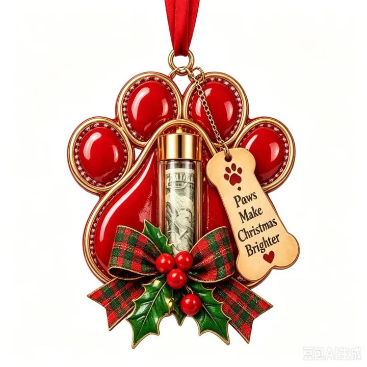 Gift Box Ornament Hanging Christmas Tree Festive with Hidden Compartment 22
