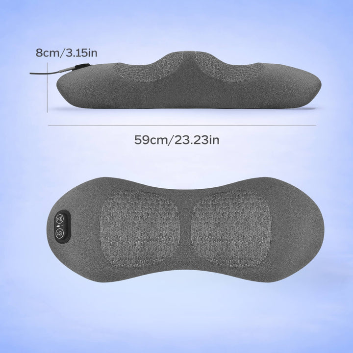 3-in-1 Heated Back Massager | Lumbar Support | Vibration | Heat Function | Electric