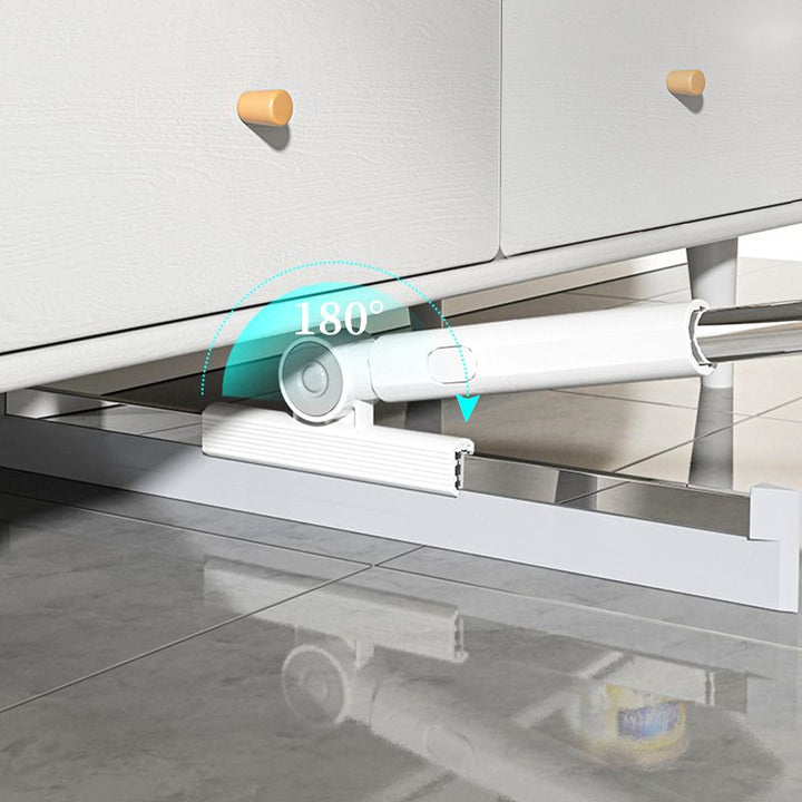 3-in-1 Silicone Wiper | Rotating Telescopic Floor Squeegee