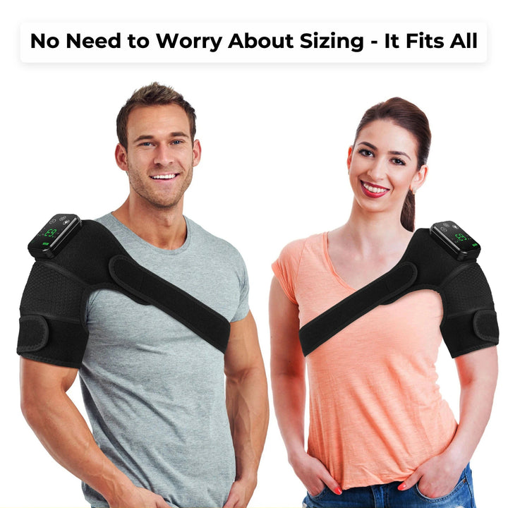 3-in-1 Wireless Heated Massager | Shoulder, Elbow &amp; Knee Relief | Heat &amp; Vibration | Rechargeable