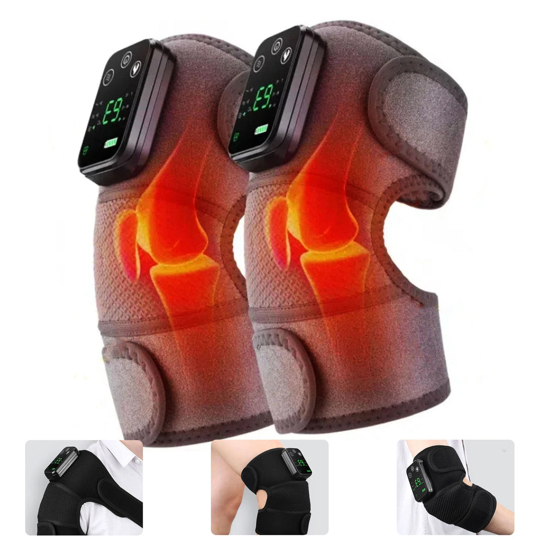 3-in-1 Wireless Heated Massager | Shoulder, Elbow &amp; Knee Relief | Heat &amp; Vibration | Rechargeable