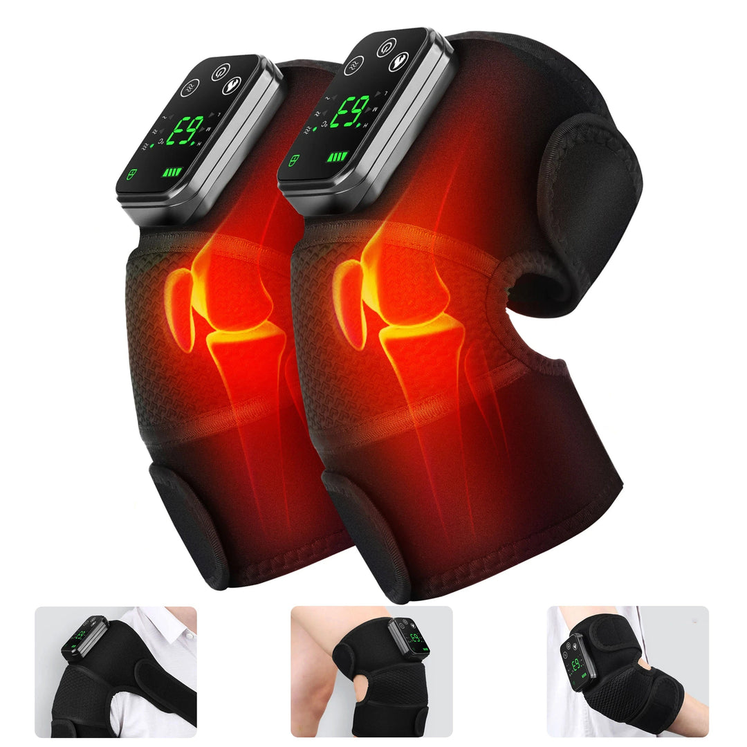 3-in-1 Wireless Heated Massager | Shoulder, Elbow & Knee Relief | Heat & Vibration | Rechargeable