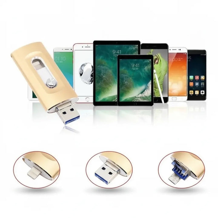 3-in-1 USB Drive — More Storage for iPhone, Android &amp; PC 5
