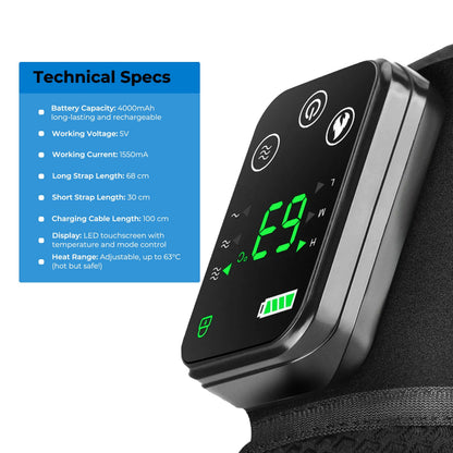 3-in-1 Wireless Heated Massager with Soothing Heat & Vibration | Ergonomic Design for Pain Relief 7
