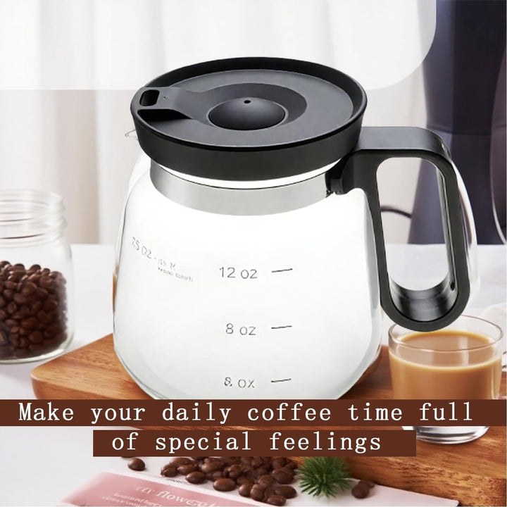 Leak-Proof Glass Coffee Cup Heat-Resistant Spill-Proof Lid 3