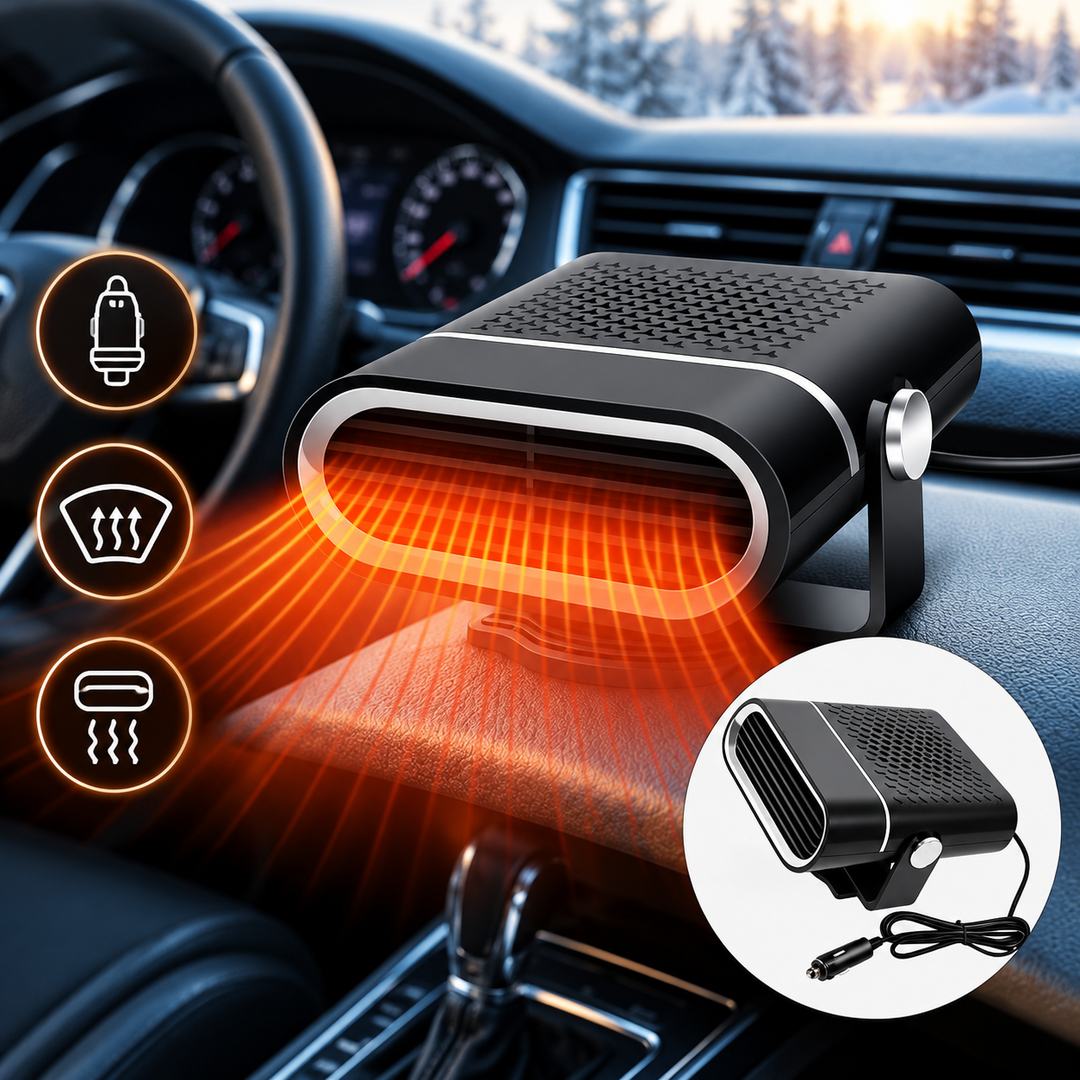 Compact 12 V Car Heater Fan Defroster 150 W 3-Speed Rocker Switch 6