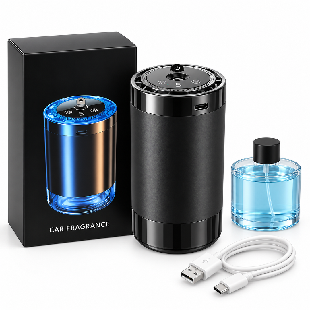 Car Fragrance Dispenser Rechargeable USB-C Compact with 5 Spray Levels 8