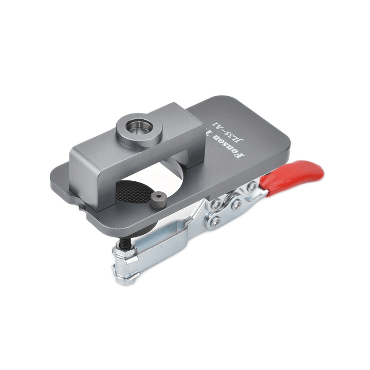 35 mm Hinge Drilling Template Aluminium | Quick-Clamp Jig | Includes Forstner Bit for Concealed Cabinet Hinges