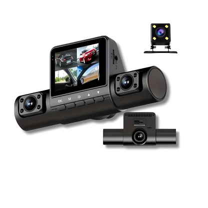 360Guard Pro | 1080P HD Dash Cam for Car with Front, Rear & Interior Coverage | Smart Parking Mode for Ultimate Safety 0