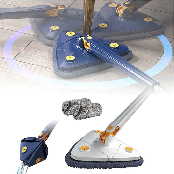 360° Adjustable Cleaning Mop | Triangle Head That Wrings Out