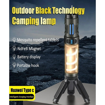 Outdoor Mosquito Repellent Light | Adjustable Brightness | USB-C Rechargeable | 3–15hr Battery