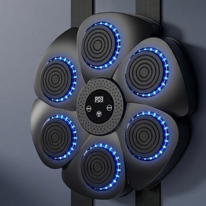 Interactive Boxing Machine | Wall-Mounted Fitness Trainer | Bluetooth | RGB | USB Rechargeable