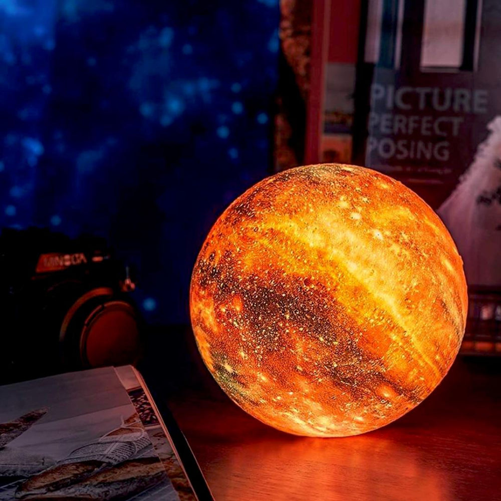 3D Galaxy Moon Lamp | 16 Colours With Remote And Stand